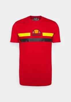 Ellesse APRELA TEE - T-shirt Imprimé - Red/black