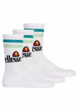 Ellesse 3 PAAR - Chaussettes - Weiß Türkis
