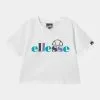 Ellesse GIANDUIA CROP - T-shirt Imprimé - White