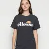 Ellesse ALBANY - T-shirt Imprimé - Dark Grey Marl