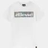 Ellesse HALLE TEE - T-shirt Imprimé - White