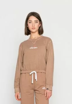 Ellesse POPSY CROPPED - Sweatshirt - Brown