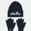 Ellesse VELLY AND BUBB BEANIE AND GLOVE SET UNISEX - Gants - Navy