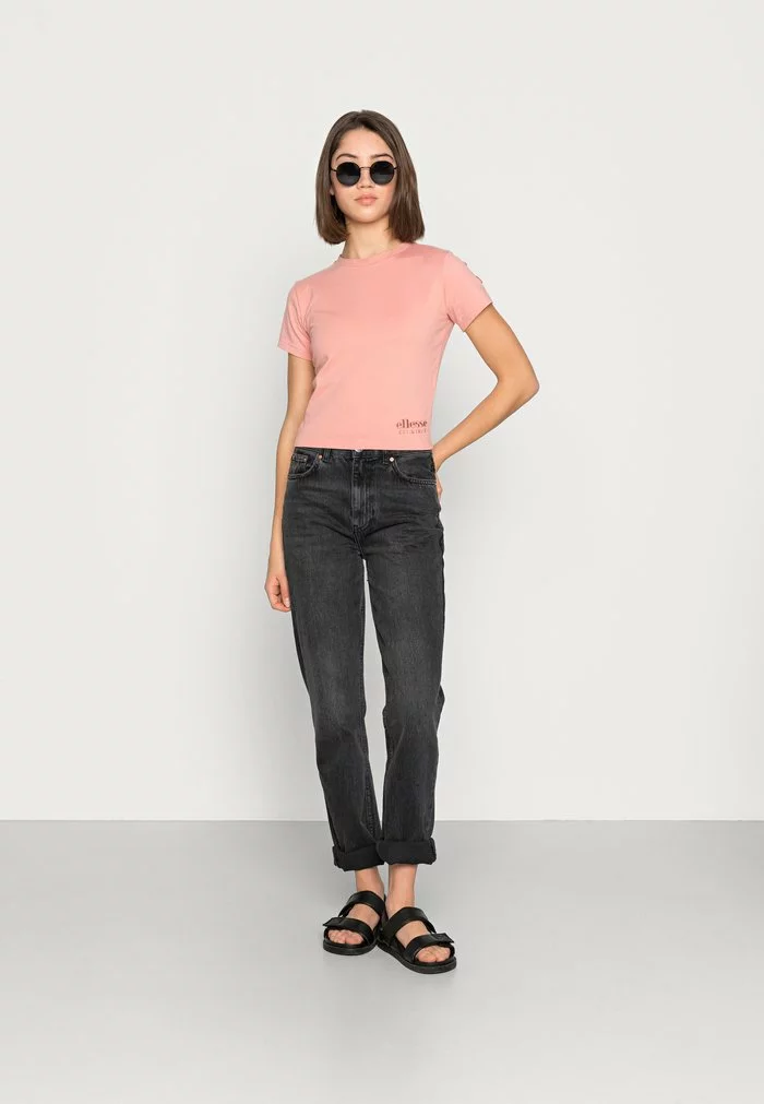 Ellesse DROPPER CROP - T-shirt Basique - Pink 2 Ellesse DROPPER CROP - T-shirt Basique - Pink – Image 2