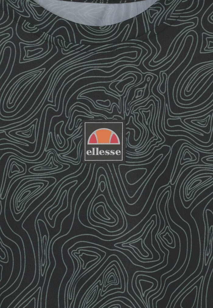 Ellesse ASALI CROPPED UNISEX - T-shirt Imprimé - Olive/dark Grey 3 Ellesse ASALI CROPPED UNISEX - T-shirt Imprimé - Olive/dark Grey – Image 3