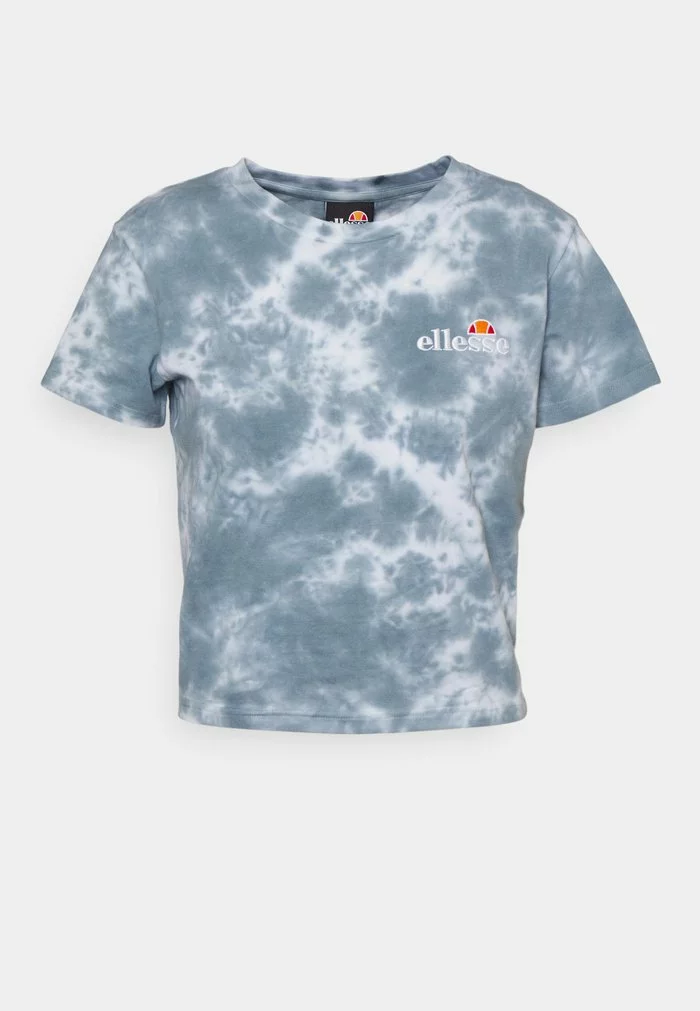 Ellesse VIKINS TIE DYE CROP - T-shirt Imprimé - Green/white 2 Ellesse VIKINS TIE DYE CROP - T-shirt Imprimé - Green/white – Image 2