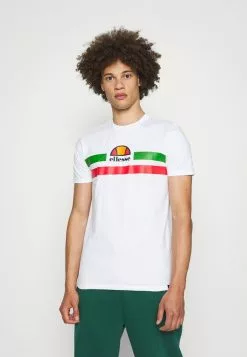 Ellesse APRELA TEE - T-shirt Imprimé - White/green