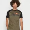 Ellesse CORP TEE - T-shirt Imprimé - Khaki