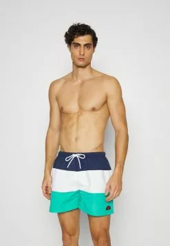 Ellesse CIELO SWIMSHORT - Short De Bain - Navy/white/green