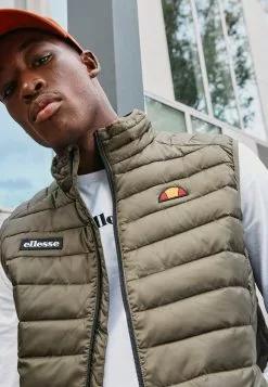 Ellesse BARDY - Veste Sans Manches - Khaki -Ellesse Elegant Boutique 3f237c9bb220449daca7c4d922e8a66c