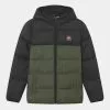 Ellesse TRANSO PADDED UNISEX - Veste D'hiver - Black/dark Green