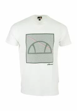 Ellesse SEBASTIAN - T-shirt Imprimé - White