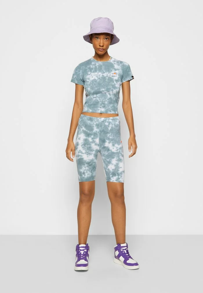 Ellesse VIKINS TIE DYE CROP - T-shirt Imprimé - Green/white 5 Ellesse VIKINS TIE DYE CROP - T-shirt Imprimé - Green/white – Image 5