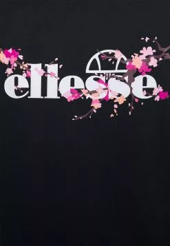 Ellesse CLAUDINE CROP - T-shirt Imprimé - Black -Ellesse Elegant Boutique 54c6152232e44346a1c707f694883b20