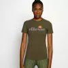 Ellesse DELLE - T-shirt Imprimé - Khaki