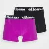 Ellesse PARMO FASHION TRUNKS 2 PACK - Shorty - Purple/black