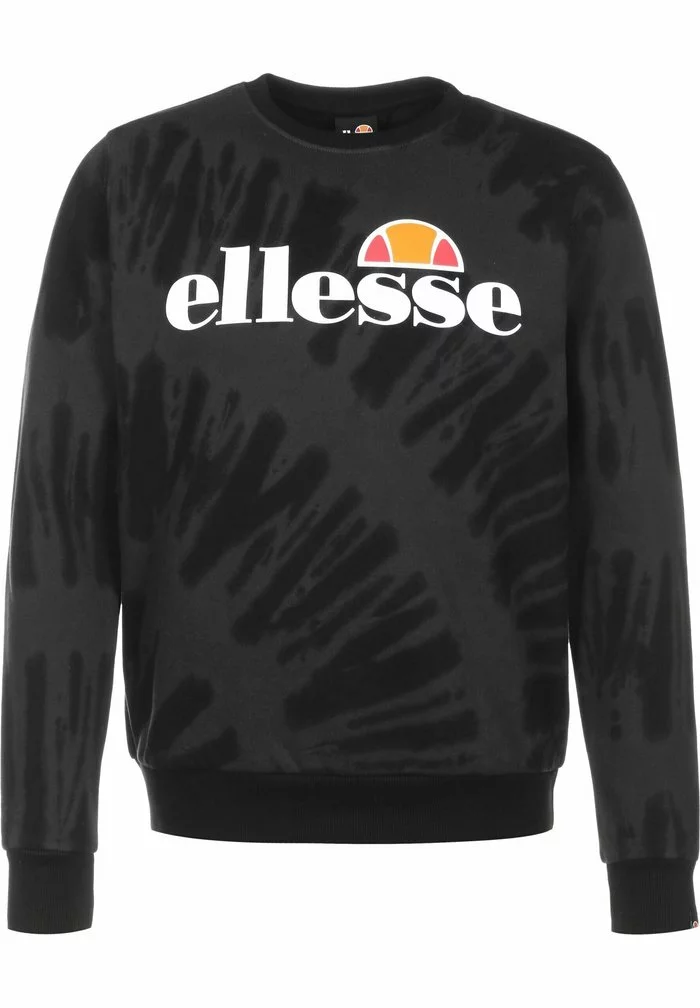 Ellesse Sweatshirt - Black Tie Dye 1 Ellesse Sweatshirt - Black Tie Dye