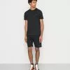 Ellesse OULAN SET - T-shirt Basique - Washed Black
