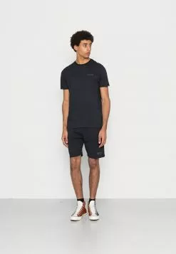 Ellesse OULAN SET - T-shirt Basique - Washed Black