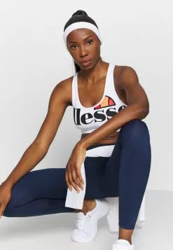 Ellesse PRESELLE - Brassières De Sport à Maintien Normal - White -Ellesse Elegant Boutique 5ced4030a5a84a1b8d8f427c068f89b9