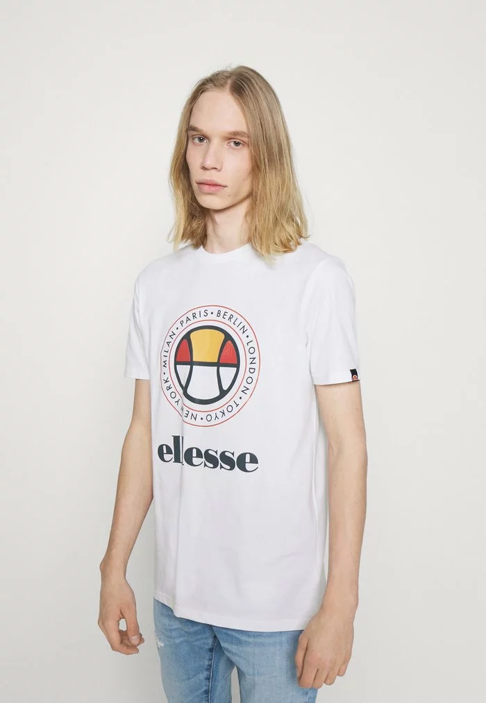 Ellesse CAMPA TEE - T-shirt Imprimé - White 1 Ellesse CAMPA TEE - T-shirt Imprimé - White