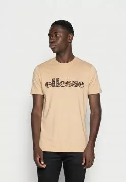 Ellesse CRATER TEE - T-shirt Imprimé - Beige