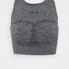 Ellesse ABLAZE CROP - T-shirt De Sport - Dark Grey Marl