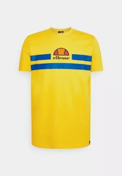 Ellesse APRELA TEE - T-shirt Imprimé - Yellow