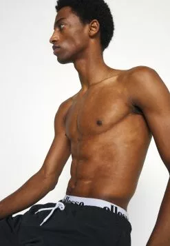 Ellesse TEYNOR SWIMSHORT - Short De Bain - Black/white -Ellesse Elegant Boutique 681c13d501d140939f64bd77736d9efd