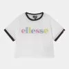 Ellesse MAGNI CROP - T-shirt Imprimé - White