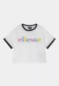 Ellesse MAGNI CROP - T-shirt Imprimé - White