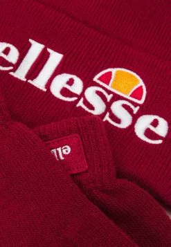 Ellesse VELLY AND BUBB BEANIE AND GLOVE SET UNISEX - Gants - Burgundy -Ellesse Elegant Boutique 6aa95d08d0f94b8ab587e1813261b533