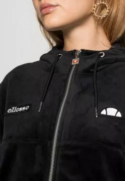 Ellesse KIRSTEN CROP HOODY - Sweat à Capuche Zippé - Black -Ellesse Elegant Boutique 6e5bf453697a4b52b094d3e49027f871