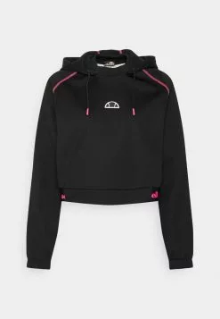 Ellesse MOSSA CROP HOODY - Sweatshirt - Black