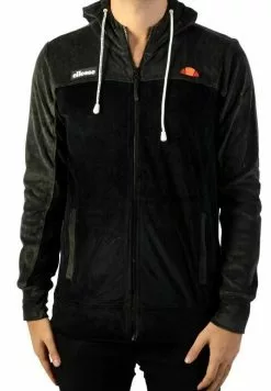 Ellesse Sweat à Capuche Zippé - Anthracite/noir