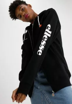 Ellesse SERINATAS - Sweat à Capuche Zippé - Black
