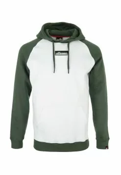 Ellesse BOTTAS - Sweat à Capuche - White/dark Olive