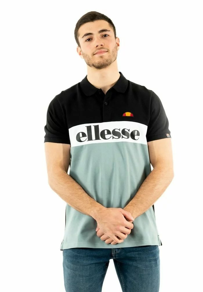 Ellesse Polo - Black Grey 1 Ellesse Polo - Black Grey