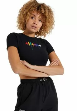 Ellesse ROMANCIA - T-shirt Imprimé - Black