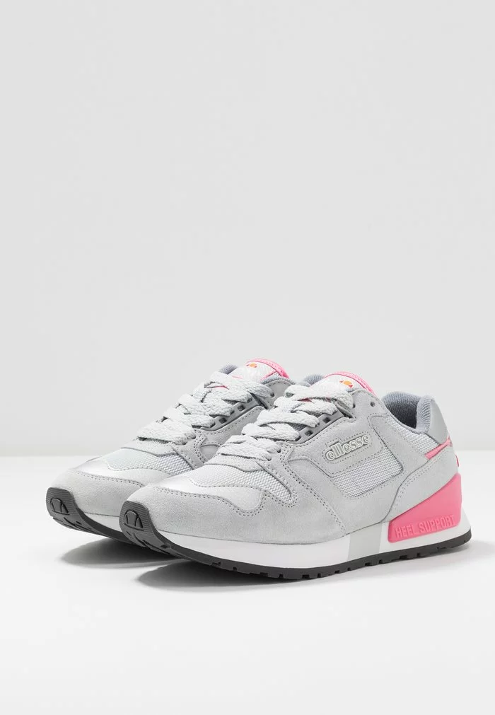 Ellesse Baskets Basses - Light Grey/fluro Pink 5 Ellesse Baskets Basses - Light Grey/fluro Pink – Image 5