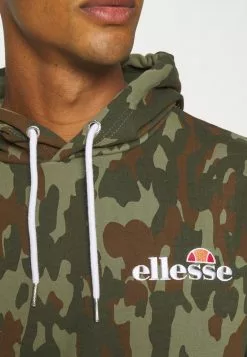 Ellesse PRIMERO CAMO HOODY - Sweatshirt - Khaki -Ellesse Elegant Boutique 85aaa30bc8424e6abd4b45945f9b53c8