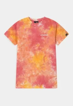 Ellesse DEANI - T-shirt Imprimé - Pink/yellow