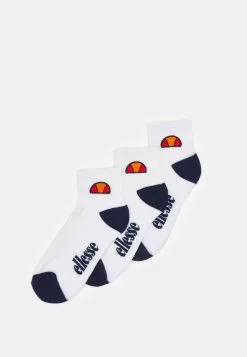 Ellesse DURANO ANKLE SOCK 3 PACK UNISEX - Chaussettes De Sport - White