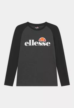 Ellesse VELTO - T-shirt à Manches Longues - Dark Grey Marl