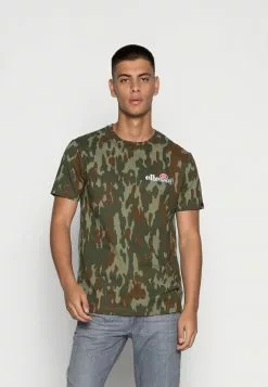 Ellesse VOODOO CAMO - T-shirt Imprimé - Khaki