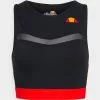 Ellesse TEMPTRESS CROP VEST - Débardeur - Black
