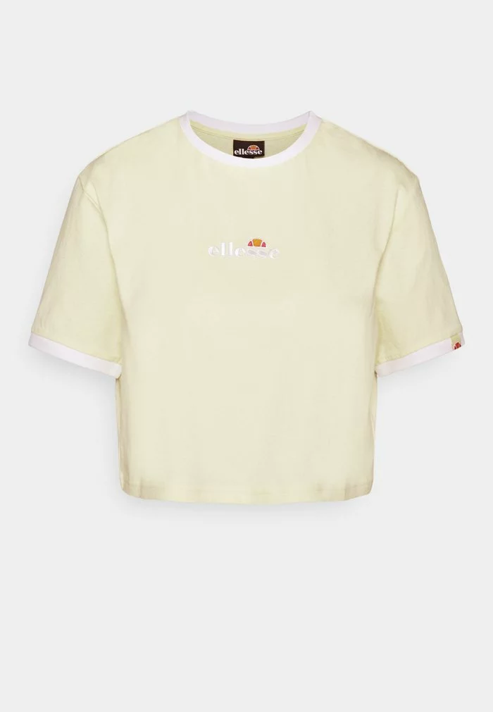 Ellesse DERLA CROP - T-shirt Basique - Light Yellow 8 Ellesse DERLA CROP - T-shirt Basique - Light Yellow – Image 8