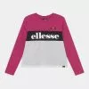 Ellesse ARIELY CROP - T-shirt à Manches Longues - Pink/white