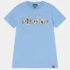 Ellesse CORRE - T-shirt Imprimé - Light Blue