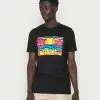 Ellesse SECHSARO - T-shirt Imprimé - Black